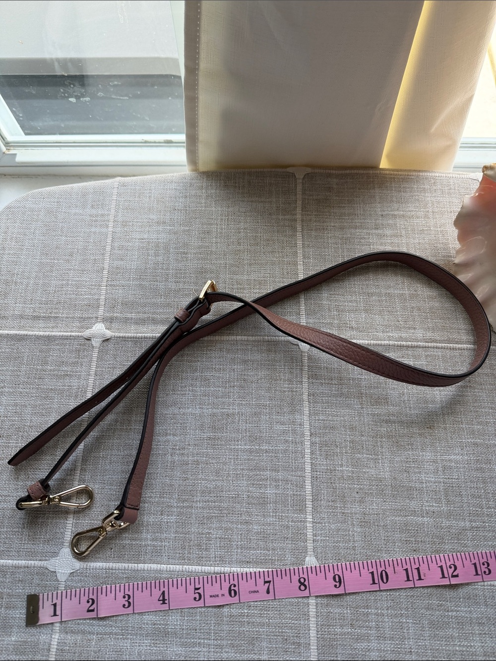 Michael Kors Gold-Tone Handbag strap only dusty rose